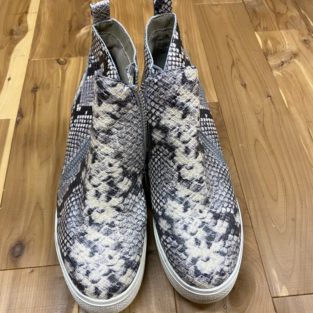 Steve Madden Snake Skin Sneaker Bootie